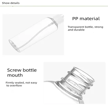 1tk Läbipaistev Tühi Spray Pudelit 30ml/50ml/100ml Plastikust Mini Korduvtäidetavaid Konteiner Tühi Kosmeetika Konteinerid U3