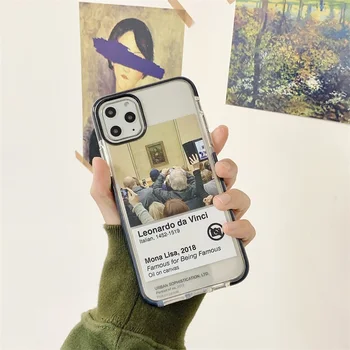Armas Mona Lisa Lollipop Naljakas Kunsti Maalid Telefon Case For IPhone 11 12 Pro X XS Max XR 7 8 Plus Ins Pehme Silikoonist Kate Coque