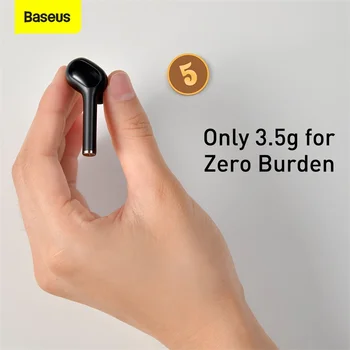 Baseus W06 TWS Traadita Kõrvaklapid, Bluetooth Kõrvaklapid 5.0 Aptx HD Stereo Hi-Fi Audio Tõsi, Traadita Earbuds iPhone 12 Xiaomi