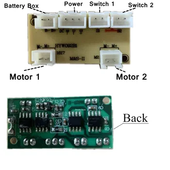 Vaadata Vedru Komplekti 3V Juhatuse Moodul 2 Mootor -Power-Switch-Aku Pistik Lõpetamise kasti vedru tarvikud