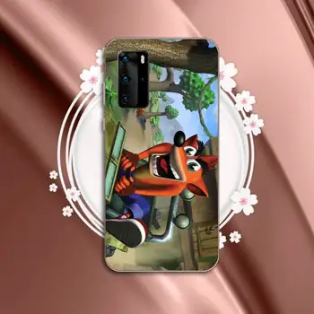 Crash Bandicoot klassikaline mäng Telefoni Juhul Läbipaistev Huawei P20 P30 P40 au 8 10i P smart 2019 Samsung A71 A21S S10 20 pluss