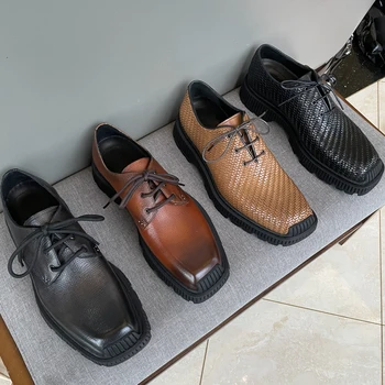 Counter uus, luksuslik klassikaline ametlik nahast kingad, high-end sobiks vabaaja nahast kingad, imporditud käsitsi kootud vasika nahk