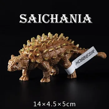 (Saichania) Jurassic dinosaurus tahke simulatsiooni mänguasi mudel lapsed dinosaurus mänguasja komplekt poiss raptor loomade kodu kaunistamiseks kingitus
