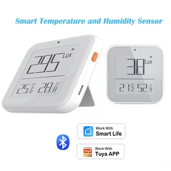 Bluetooth Smart Temperatuuri Ja Niiskuse Andur,Valgustundlik Mudel,reaalajas Teavitamise kaudu Tuya Smart Elu APP,Ajastus