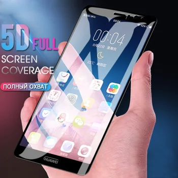 5D Karastatud Klaas Huawei Y9 Y5 Y6 Y7 Peaminister 2018 Screen Protector Kaitsva Telefon Film Au 7A 7C Pro Venemaa Versioon
