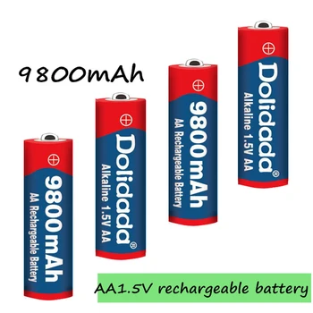 1~20pcs/palju Brändi AA laetav aku 9800mah 1,5 V Uus Alkaline Laetav batery led mänguasi mp3