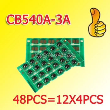 12X4pcs 540A kiip CB540 chip värv tooner chip jaoks HPCP1215/CP1515/CP1518/CM1300MFP