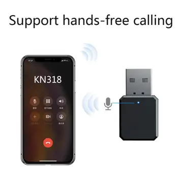 Mini USB Bluetoothi 5.1 Audio Vastuvõtja Adapter Muusika Kõlarid, Käed-vaba Helistamine ja 3,5 mm AUX Stereo Bluetooth-Adapteriga