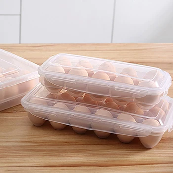 Veekindel Suletud Munade Karbi Läbipaistev Plastik Tolmu-tõend, Värske hoida Kasti Köök, Külmik Storage Box Konteiner
