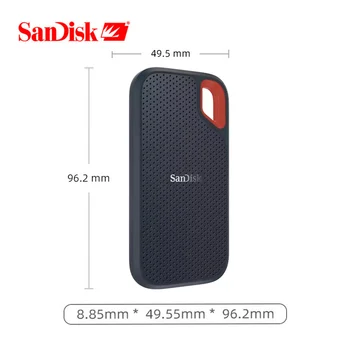 SanDisk 2tb Tüüp-c Portable SSD 1tb 500GB 550M Väline kõvaketas, USB-3.1 HD SSD kõvaketas 250GB Solid State Disk Sülearvuti