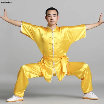 2021 hiina tai chi shaolin kung fu ühtne wushu riided võitluskunst sobiks taiji wushu kostüüm wing chun staadiumis täitmiseks