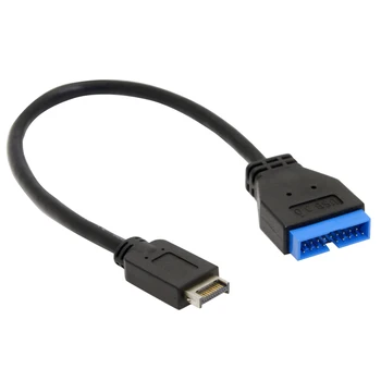 Vastupidav Musta Adapter Kaabel USB-3.1 Teisendada Esipaneel Tarvikud Tüüp-E-20-Pin-Transfer Laiendamine Emaplaadi