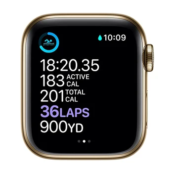 Uus Originaal Apple Watch Seeria 6 GPS-40MM/44MM Kuld Roostevabast Terasest korpus Sügav Tumesinine Sport Bänd