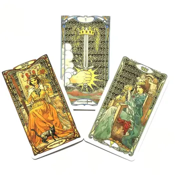 Kuldne Art Nouveau, Tarot Kaardid, Oracle Meelelahutus Male-Ja kaardimäng Tarot 78Card Ja Erinevad Stiilid Tarot Valik
