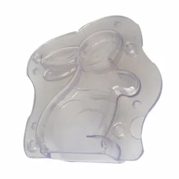 Uus 3D-Rabbit kujuline Šokolaadi Hallitus Korduvkasutatavad Jänku-Candy Hallituse Suhkru Pasta Hallituse Kook Dekoreerimiseks Vahendid Diy Lihavõtted Kook