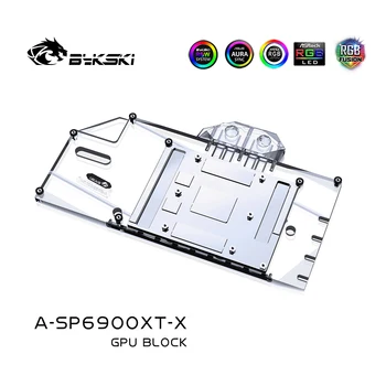 Bykski Vee Blokeerida kasutada Sapphire RX 6800XT Nitro+ /RX 6900 XT Nitro GPU Kaart / Full Cover Vasest Radiaatori Block /A-RGB / RGB