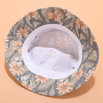 Uus 3D Lill Printida Bucketi Müts Naiste Jaapani Fahion Basseini Müts Naiste Suvel Väljas Rasva Top Päike ühise Põllumajanduspoliitika Hip-hop Kalamees Mütsid