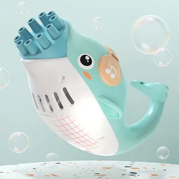Elektrilised mullitajat Mull Tegija Mänguasi Lastele Automaatne Cartoon Dolphin Bubble Machine Suvel Mulli Puhub Lapsed Mänguasjad