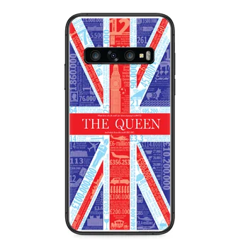 UK Inglismaa Briti lipu Telefoni Puhul Samsungi Galaxy S 10 20 3 4 5 6 7 8 9 Plus E Lite Uitra must bumper pehme koorega trend