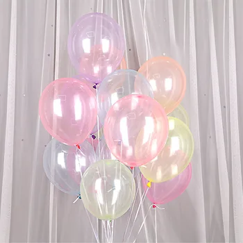 10tk Värviline Kristall Õhupalli Läbipaistev Selge Bobo Õhupallid Baby Shower Sünnipäeva Tarvikud Pulmad Decor Lateks Globos
