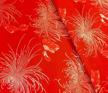 Brocade riie damast Jacquard Phoenix flower Rõivad Kostüüm Sisustus Sisustus Kardin kott DIY Materjali riie 1M/palju