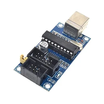 USBTiny USBtinyISP AVR ISP Programmeerija Bootloader For Arduino UNO R3 IDE Meag2560 Koos 10pin Programmeerimis Kaabli Üks USB-Kaabel Sinine