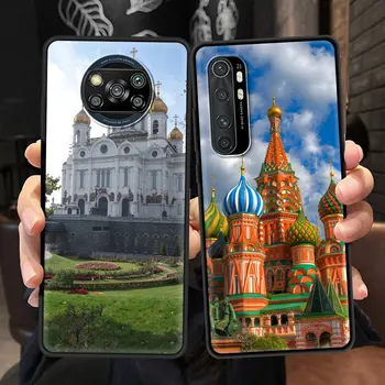 Venemaa Moskva Lossi Puhul Xiaomi Mi Poco X3 NFC-10T Pro 5G Lisa 10 Lite 10S 9T M3 11 9 A2 Must Pehme Telefoni CC9 8 Kaas Funda