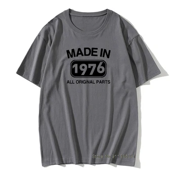 Valmistatud 1976. aastal Sünnipäevaks Kingitus-T-Särk 45 Aasta jooksul Käesoleva Uudsus Vintage Puuvill Prindi TShirts Unikaalne Aastapäeva Meeste Lühikesed Varrukad