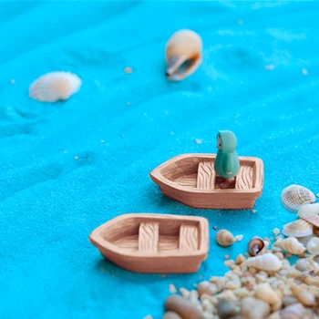 Garden Ornament Mini Paadi Ocean Beach Egeuse Mere Vaik Haldjas Nukumaja Sisustus