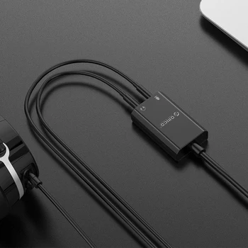 ORICO Kaasaskantav Väline USB helikaart, USB ja 3,5 mm Jack Audio-Peakomplekti Mikrofon Kõrvaklappide Kaabli Adapter Sülearvuti