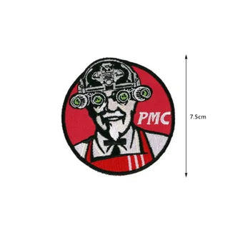 PMC Vana Mees Robot Kiiver Plaaster Taktikaline Tikandid Sõjalise Dekoratiivsed Plaastrid Riided Müts Seljakott Riie Kleebis