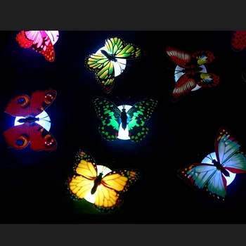 Loominguline Liblikas Värviline Valgus Auto Öö Atmosfääri Lamp Kodus Ruumi Seina Kaunistamiseks Ümbritseva Lamp
