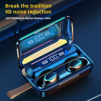 Bluetooth-Sport Kõrvaklapid TWS Bluetooth-5.0 9D Stereo HiFi Touch Control Müra Isoleerivad kõrvaklapid Koos Laadimise Korral