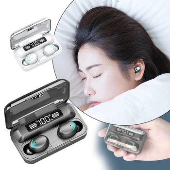 Bluetooth-Sport Kõrvaklapid TWS Bluetooth-5.0 9D Stereo HiFi Touch Control Müra Isoleerivad kõrvaklapid Koos Laadimise Korral
