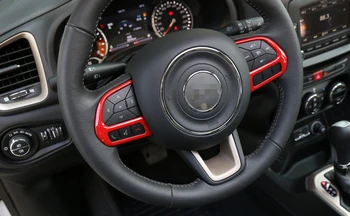 Rool Teenetemärgi Kate Sisekujundus Kleebis Komplektid Jeep Renegade+/Kompass 2017+ Auto Interjöör Lisavarustusena ABS-Carbon Fiber