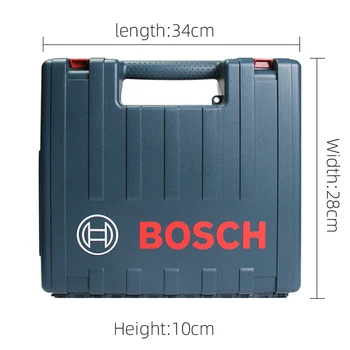 Bosch Tööriistakast (muudetud) Laetav Electric Drill Puur Mõju Puurida Leibkonna Universaalne Kohver Mõõdud: 34CM X 28CM X 10CM