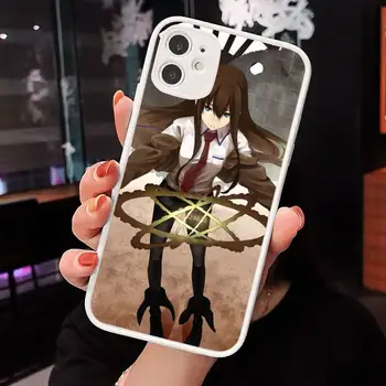 Steins Värava mängu cool anime Telefon Juhtudel Matt Läbipaistev iPhone 7 8 11 12 s mini pro X XS XR MAX Plus kate funda