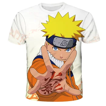 Suvel 3D Trükitud Unisex Jaapani Anime Narutos T-särk Sasuke Uchiha Loov Uudsus T-Särk Top Tees Vabaaja Lapsed tshirts