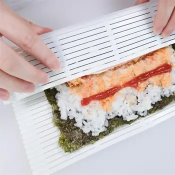 DIY Sushi Rulli Hallituse Matt Pestav Korduvkasutatavad Jaapani Toitu Jooksva Riisi Kook Rulli Pad majapidamistööriistad Köök Vidin Komplekti