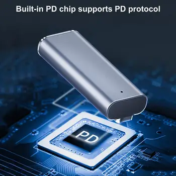 UUS, Portatiivne LED Alumiinium PD Kiire Laadimine Teisenduse Tüüp-c Magsafe2 Adapter sobib Macbook Air/pro Sülearvuti Smart Telefon