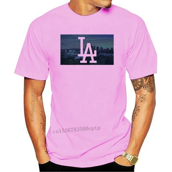 Uus Dodgers Särk Los Angeles Staadion Kingitus LA Los Angeles Skyline Meeste T-Särk