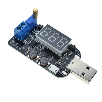 Praeguse USB-Micro USB 5V 3,3 V 9V 12V 18V 24V Reguleeritav Buck-Boost Toide Pinge Regulaator Moodul LED Ekraan