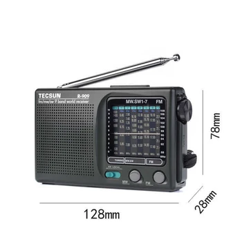 2020 Äsja Tecsun R-909 R909 Raadio Kaasaskantav Raadio FM / MW / SW 9 Esiliistu Sõna Vastuvõtja Retro Tasku Stereo Raadio Mugav Raadio