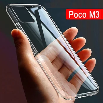 Juhul Xiaomi Poco M3 Silikoon 6.53 tolline Pehme TPU Telefon Kate Xiaomi Poco M3 Juhul M2010J19CG karpi Kaitseraua Katted