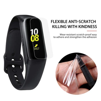 5 Tk Selge Pehme TPU Smart Watch Screen Protector Film Ultra Õhuke Anti-Scratch Film Samsung Galaxy Fit & Fit-E