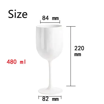 Elegantne Purunematu Veini Klaasid Plastikust Tassi Veini Klaase Ideaalne Lepinguosalise Sise-kui ka Välistingimustes Purunemiskindlast veiniklaaside Komplekt 3