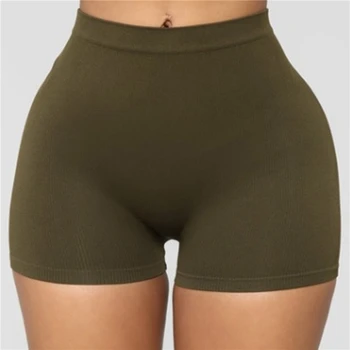Äsja Naiste Lühikesed Püksid Mood (Solid Color Slim Kõhn Vabaaja Püksid Kõrge Vöökoht Lühikesed Püksid Naiste Pluss Suurus