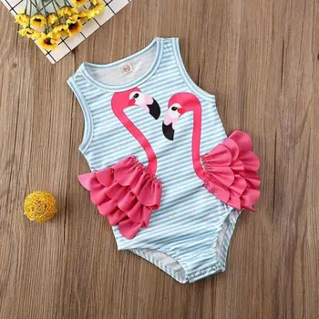 Baby Girl Ühes tükis Ujumistrikoo Riided Laps Beebi Tüdruk Flamingo Ujumisriided, Bikiinid trikoo Ujumistrikood Beachwear Riided