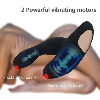 Mees Eesnäärme Stimulaator Vibraator Gay Sex Mänguasjad 12 Sagedus Prostata Massager Anal Dildo Pistikud Silikoon Traadita Vibraator