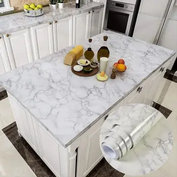 Marmor Dekoratiivne Kile Vinüül isekleepuvad Tapeet Kontakt Paber Köök Countertops, elutoas TV Taust Seina-Paber